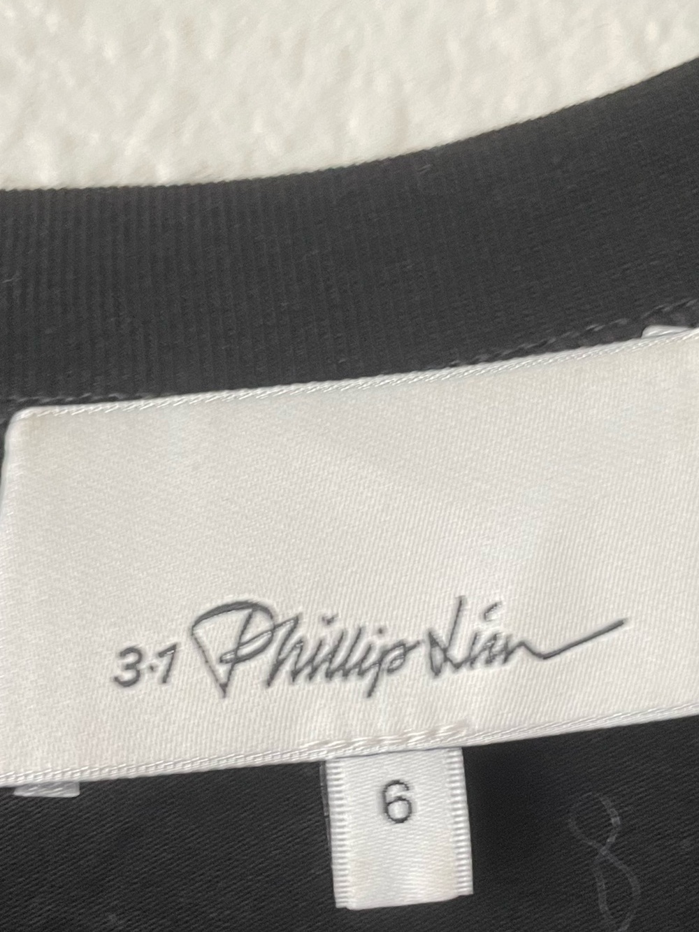 3.1 Phillip Lim Women's Black Mixed Media T-Shirt Combo Dress - Picture 4 of 7